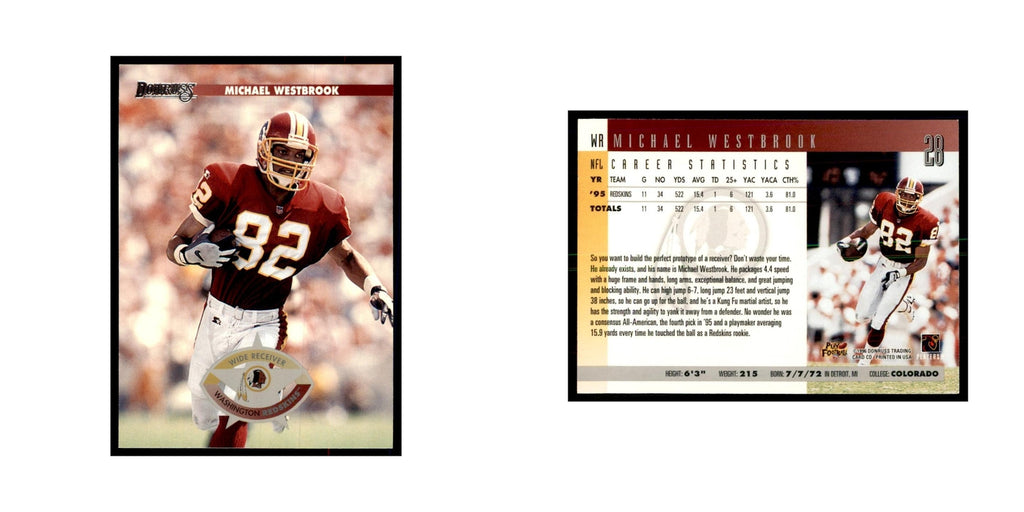 Michael Westbrook 1996 Donruss #28 Football Cards Football Card NM