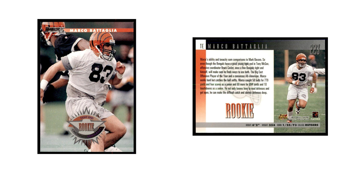 Marco Battaglia Rookie 1996 Donruss #223 Football Cards Football Card NM