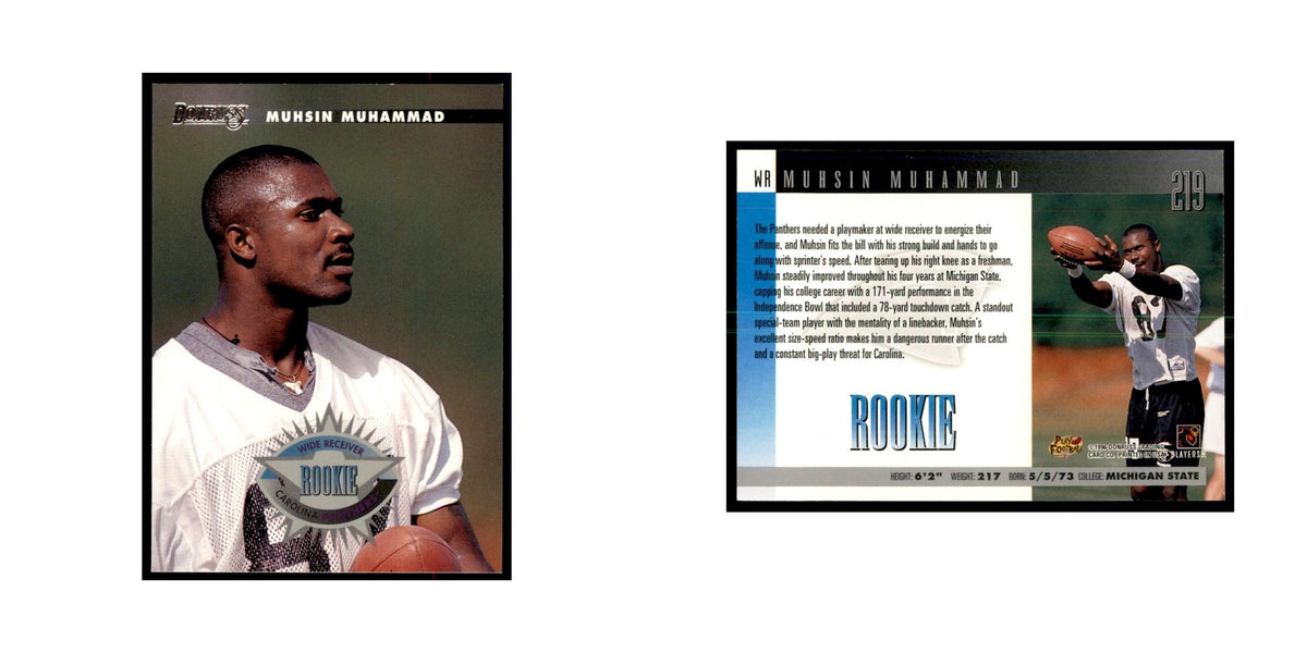 Muhsin Muhammad Rookie 1996 Donruss #219 Football Cards Football Card NM