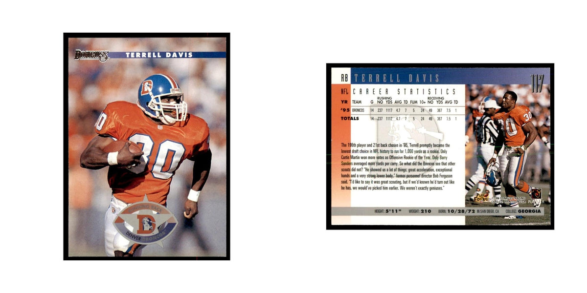 Terrell Davis 1996 Donruss #117 Football Cards Football Card NM