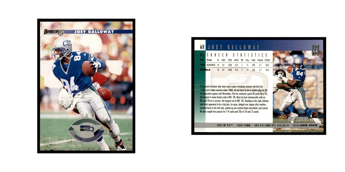 Joey Galloway 1996 Donruss #113 Football Cards Football Card NM