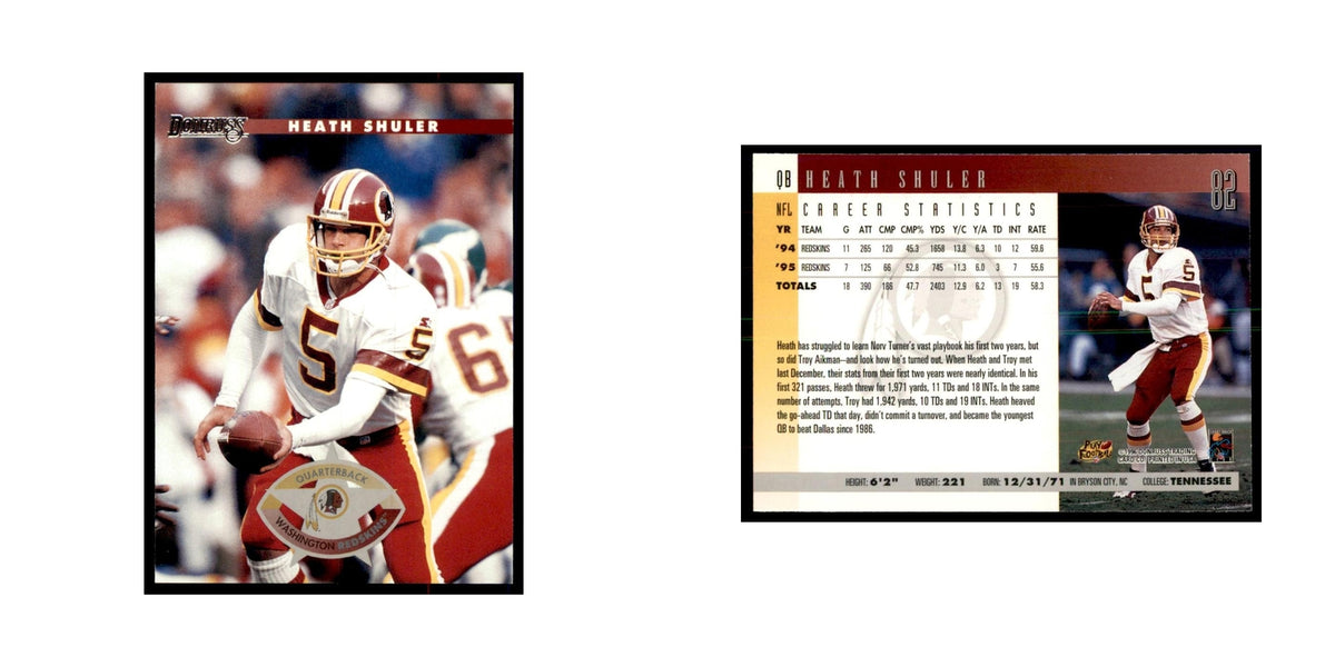 Heath Shuler 1996 Donruss #82 Football Cards Football Card NM