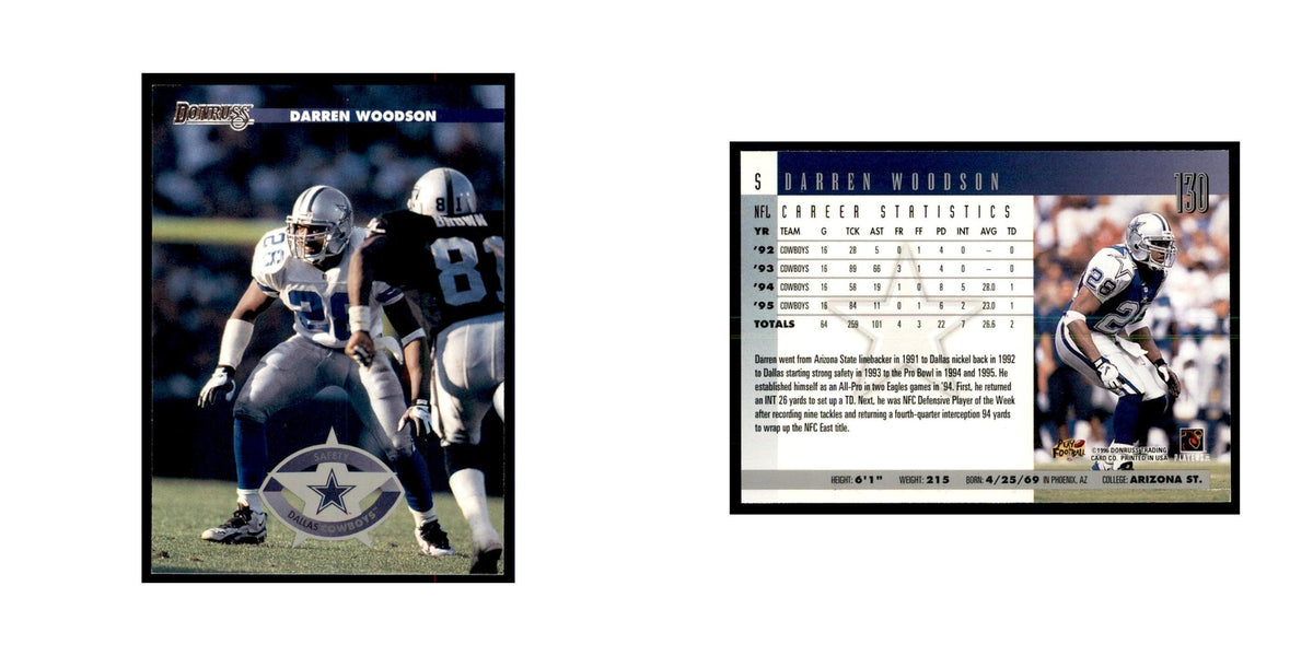 Darren Woodson 1996 Donruss #130 Football Cards Football Card NM