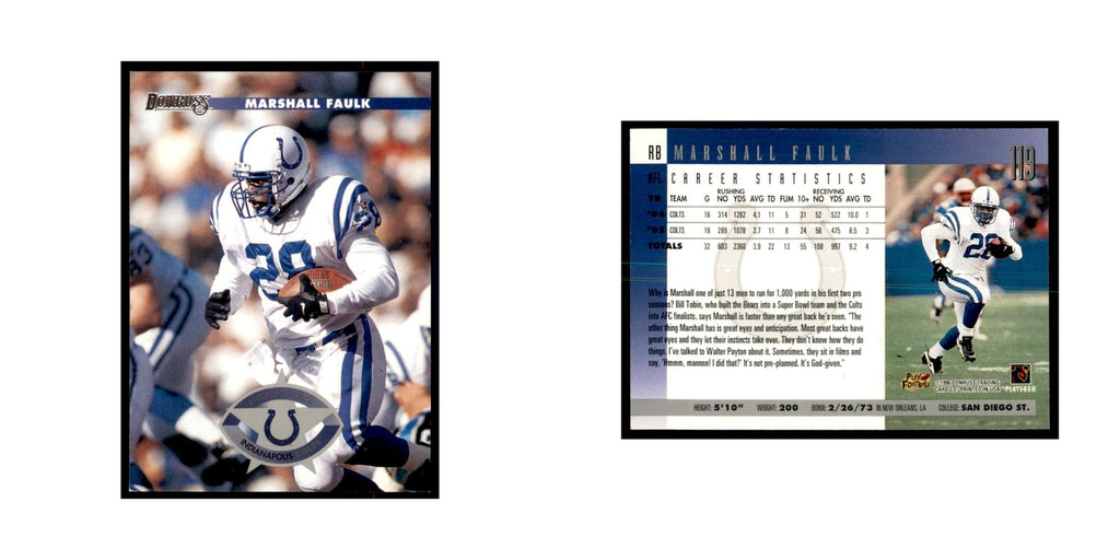 Marshall Faulk 1996 Donruss #119 Football Cards Football Card NM