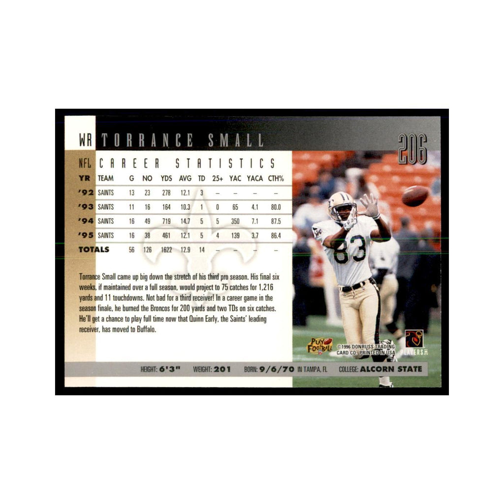 Torrance Small 1996 Donruss #206 Football Cards Football Card NM