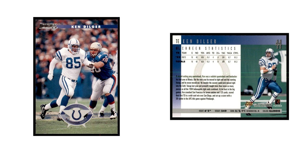 Ken Dilger 1996 Donruss #44 Football Cards Football Card NM