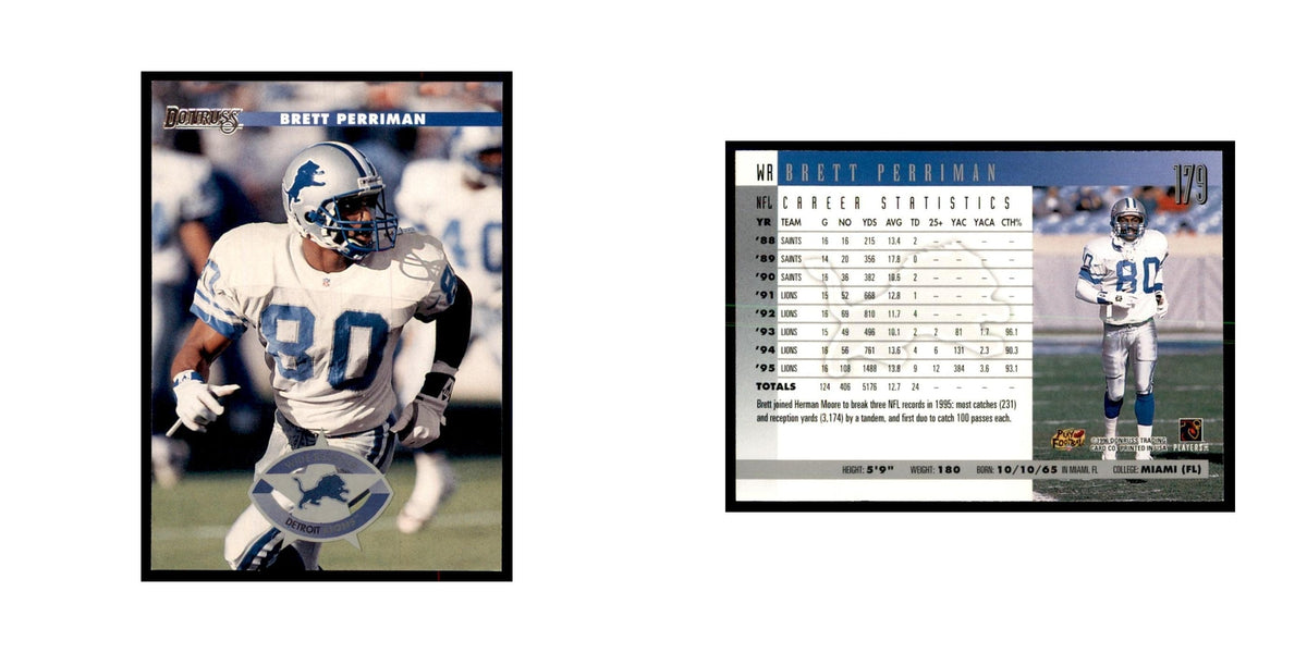Brett Perriman 1996 Donruss #179 Football Cards Football Card NM