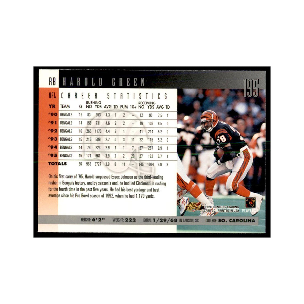 Harold Green 1996 Donruss #195 Football Cards Football Card NM