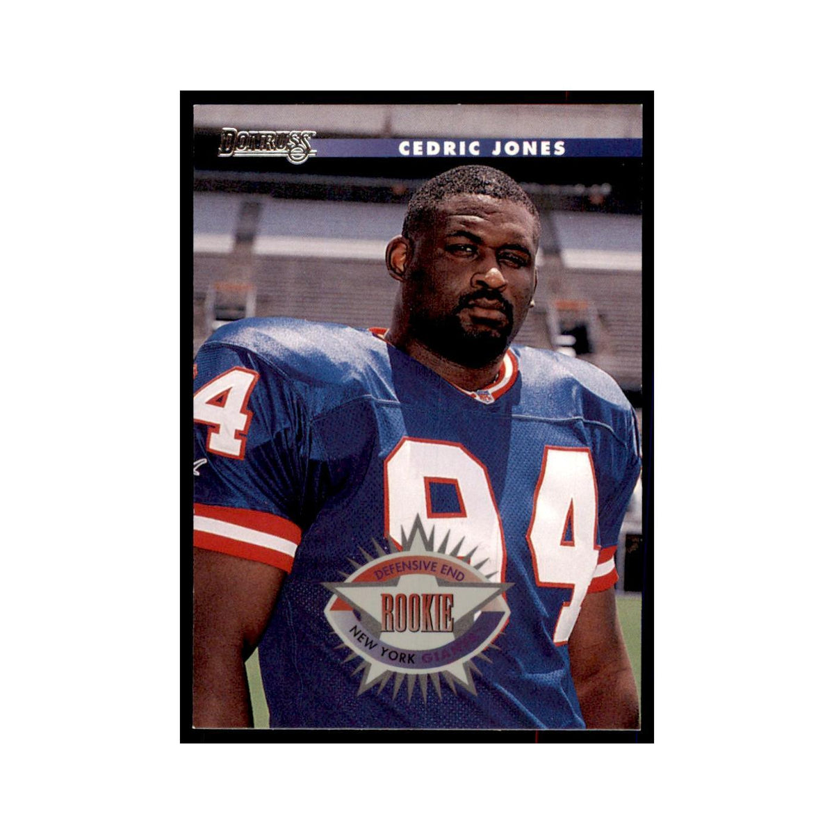 Cedric Jones Rookie 1996 Donruss #222 Football Cards Football Card NM
