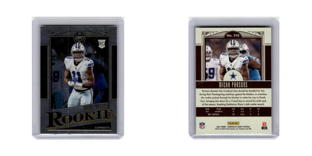 Micah Parsons Rookie 2021 Panini Chronicles Legacy #210 Dallas Cowboys NM