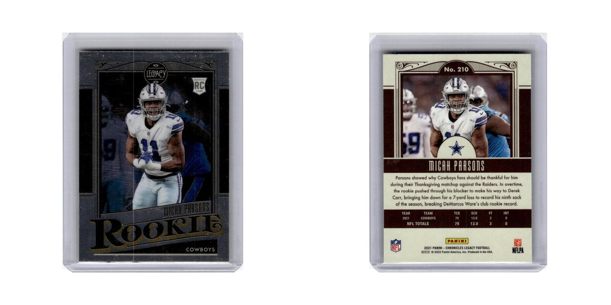 Micah Parsons Rookie 2021 Panini Chronicles Legacy #210 Dallas Cowboys NM