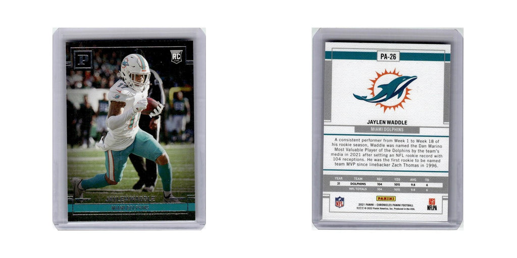 Jaylen Waddle Rookie 2021 Panini Chronicles #PA-26 Miami Dolphins NM