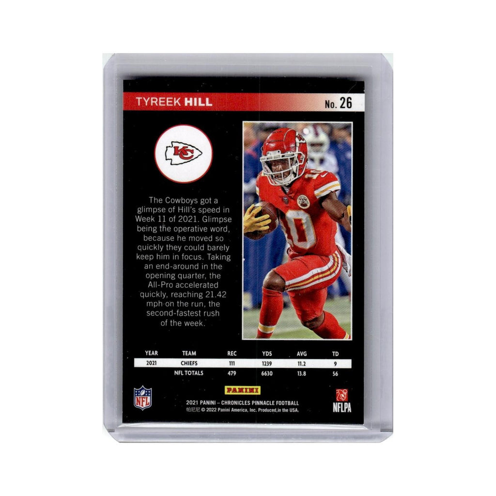 Tyreek Hill 2021 Panini Chronicles Pinnacle #26 Kansas City Chiefs NM