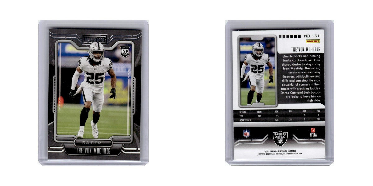 Tre'von Moehrig Rookie 2021 Panini Playbook #161 Las Vegas Raiders NM