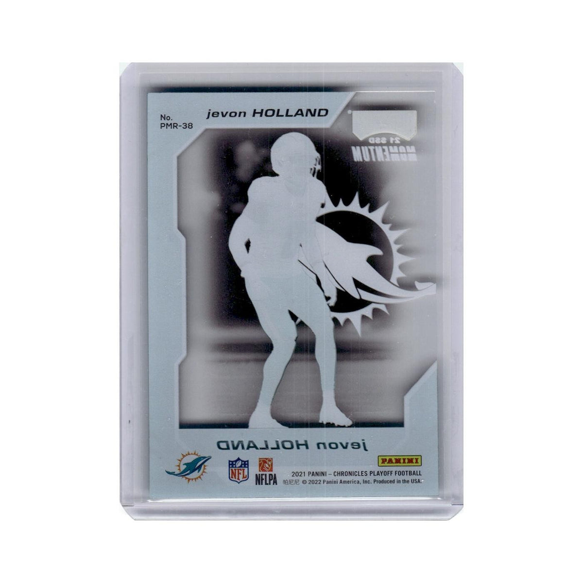 Jevon Holland 2021 Panini Chronicles Playoff Momentum Rookies #PMR-38 NM