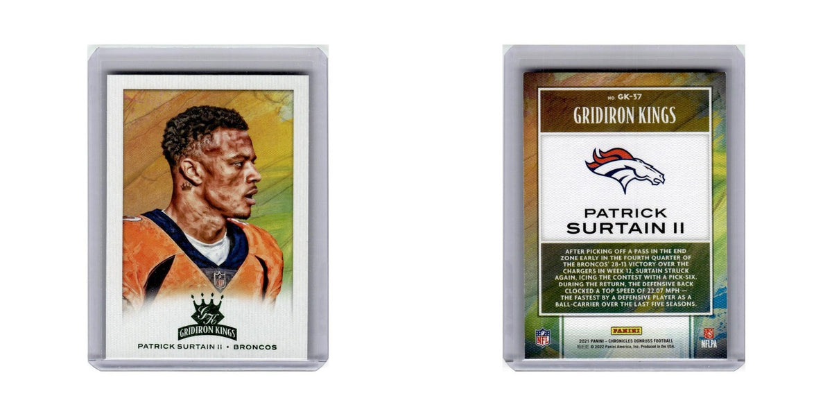 Patrick Surtain II 2021 Panini Chronicles Gridiron Kings Pink #GK-37 Broncos NM