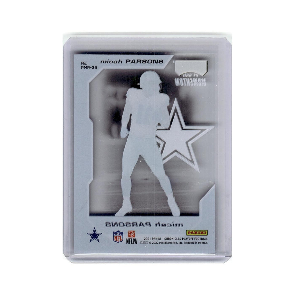 Micah Parsons 2021 Panini Chronicles Playoff Momentum Rookies #PMR-35 Cowboys NM