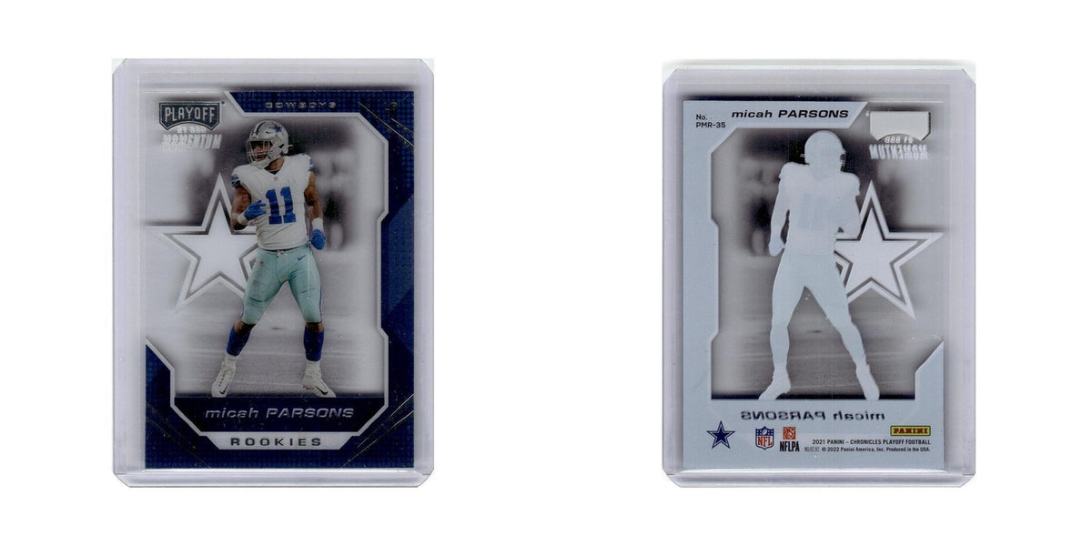 Micah Parsons 2021 Panini Chronicles Playoff Momentum Rookies #PMR-35 Cowboys NM