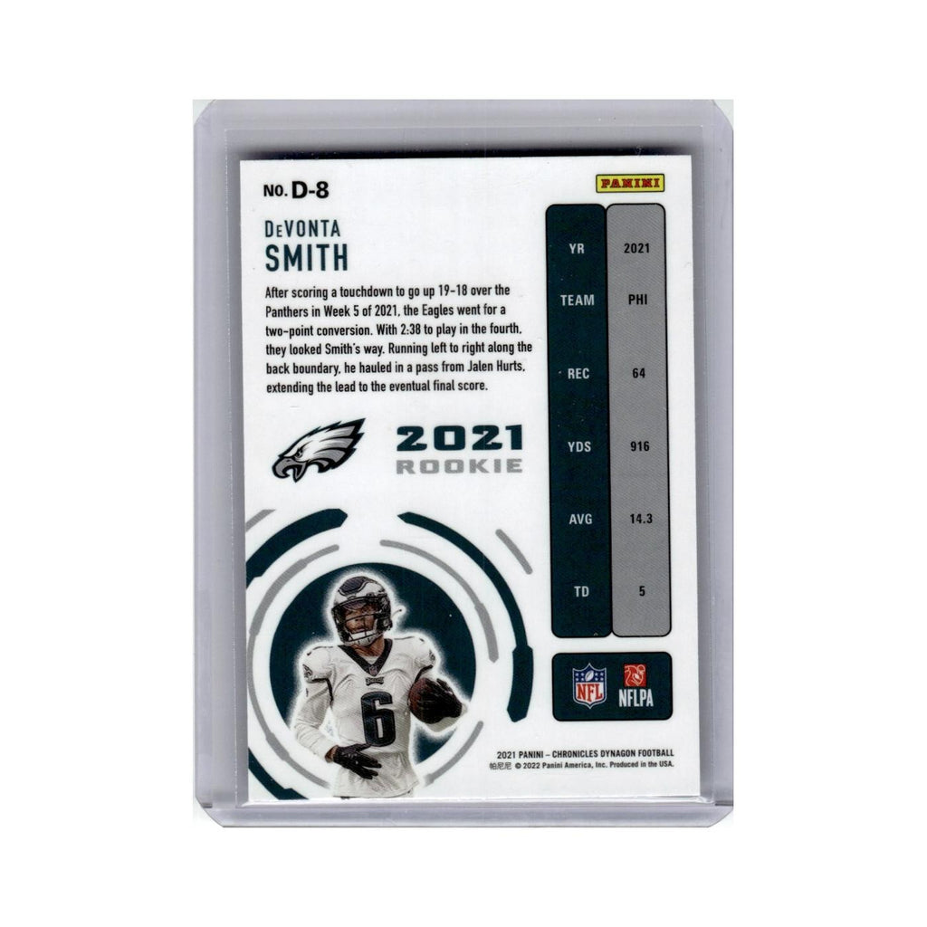 DeVonta Smith Rookie 2021 Panini Chronicles Dynagon #D-8 Philadelphia Eagles NM