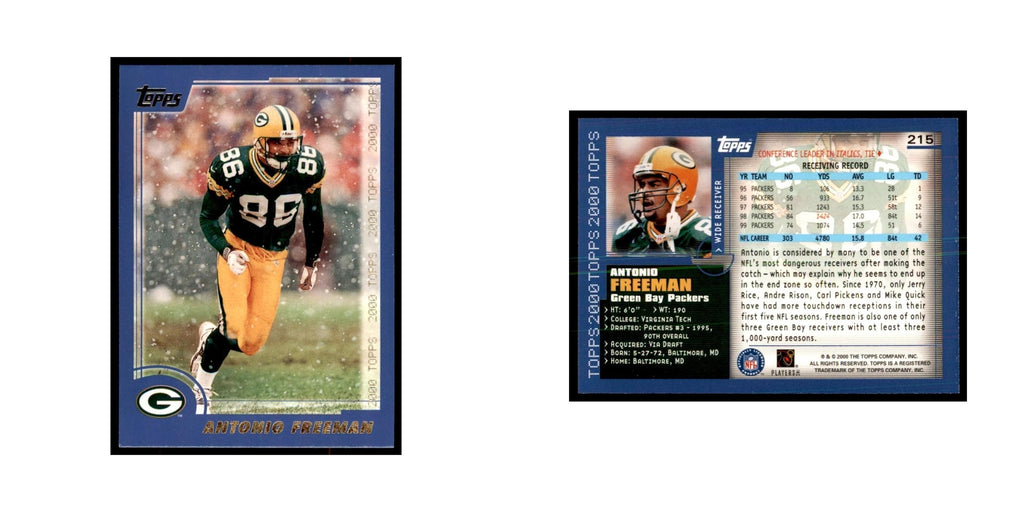 Antonio Freeman 2000 Topps #215 Football Cards Football Card NM