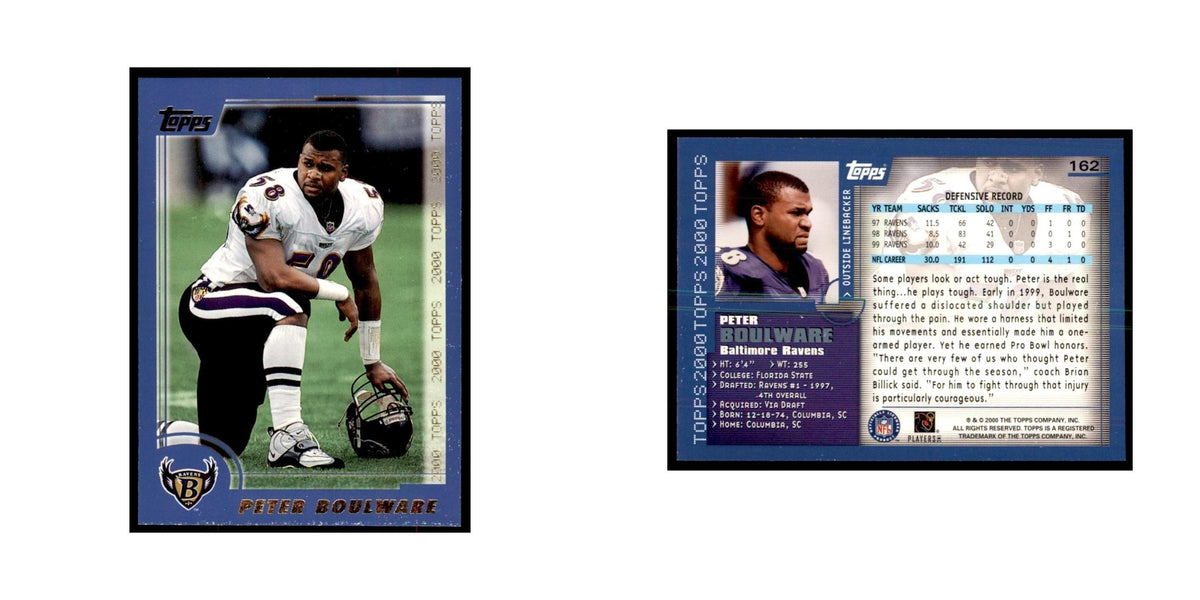 Peter Boulware 2000 Topps #162 Football Cards Football Card NM