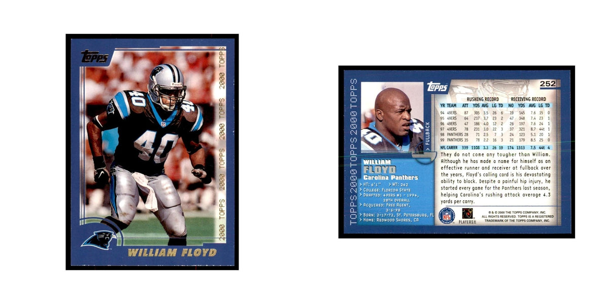 William Floyd 2000 Topps #252 Football Cards Football Card NM