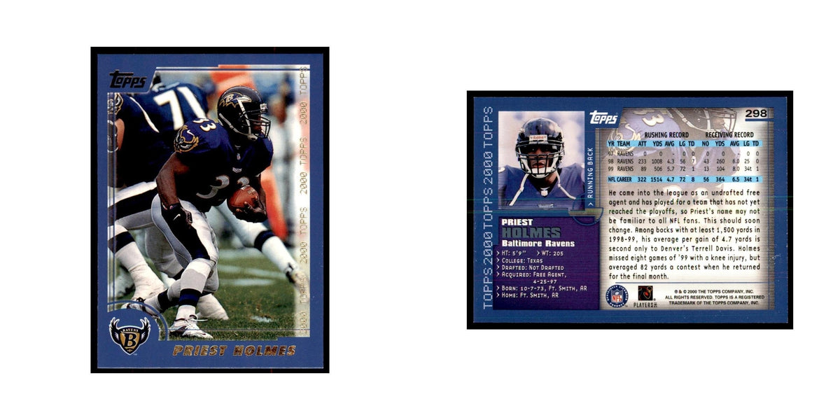 Priest Holmes 2000 Topps #298 Football Cards Football Card NM