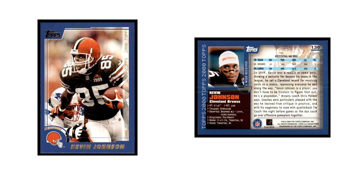 Kevin Johnson 2000 Topps #136 Football Cards Football Card NM