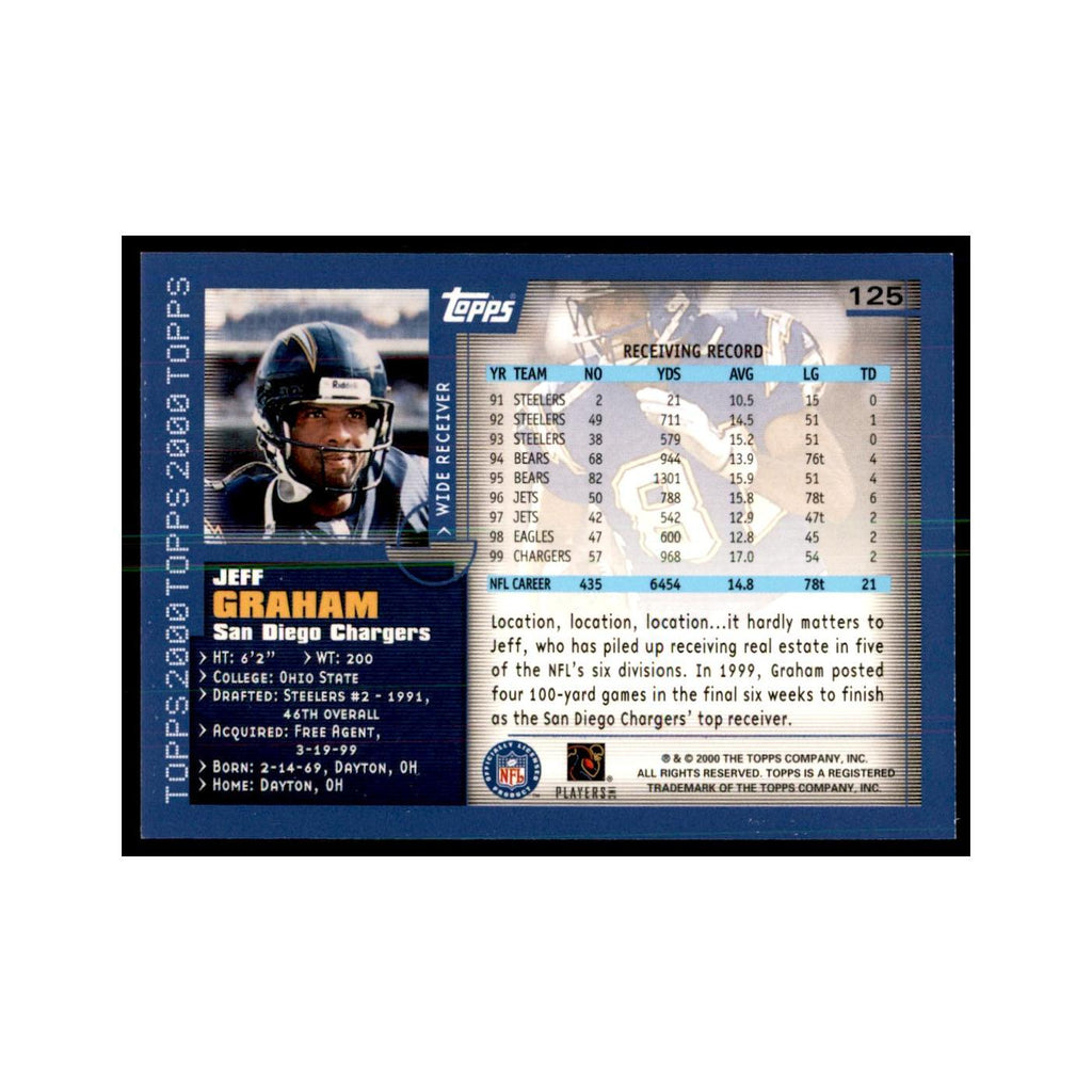 Jeff Graham 2000 Topps #125 Football Cards Football Card NM