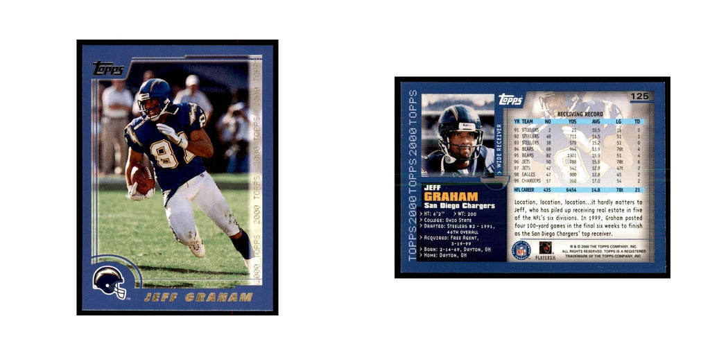 Jeff Graham 2000 Topps #125 Football Cards Football Card NM