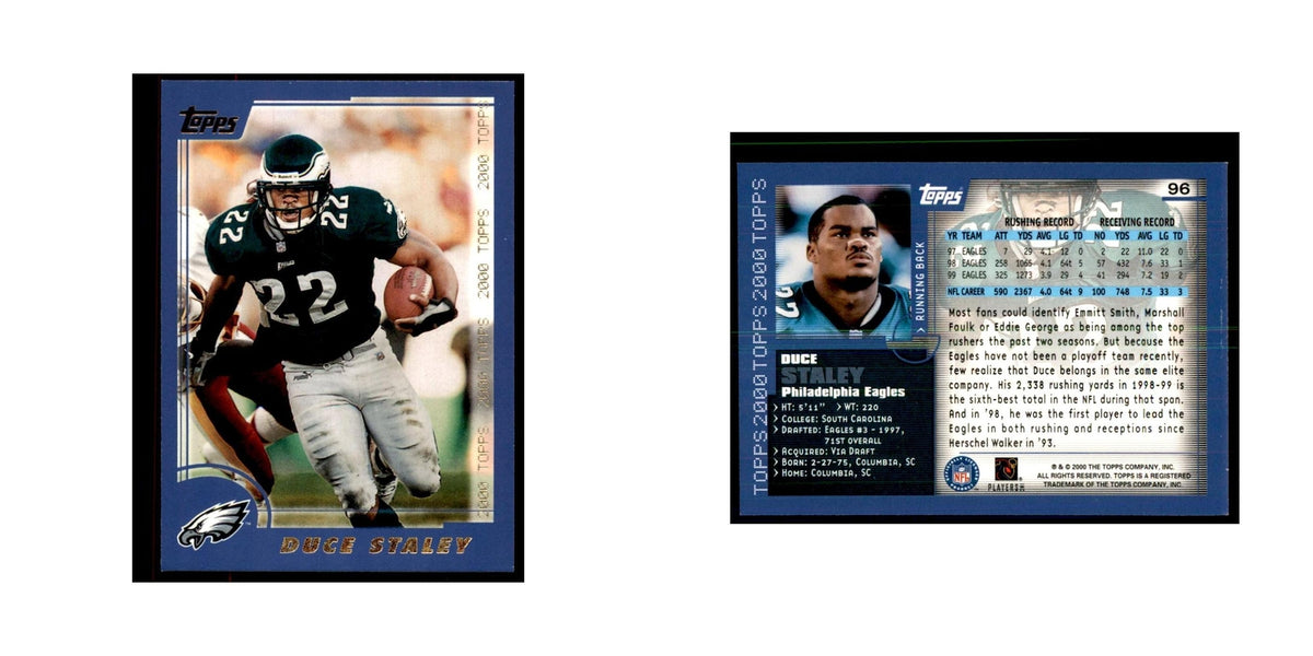 Duce Staley 2000 Topps #96 Football Cards Football Card NM