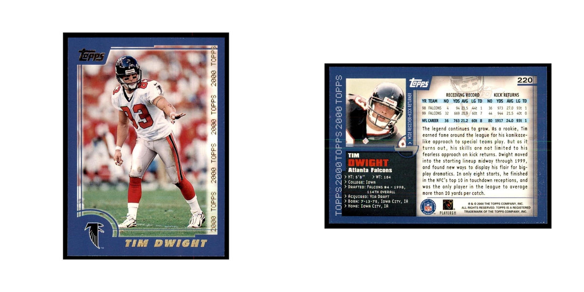 Tim Dwight 2000 Topps #220 Football Cards Football Card NM