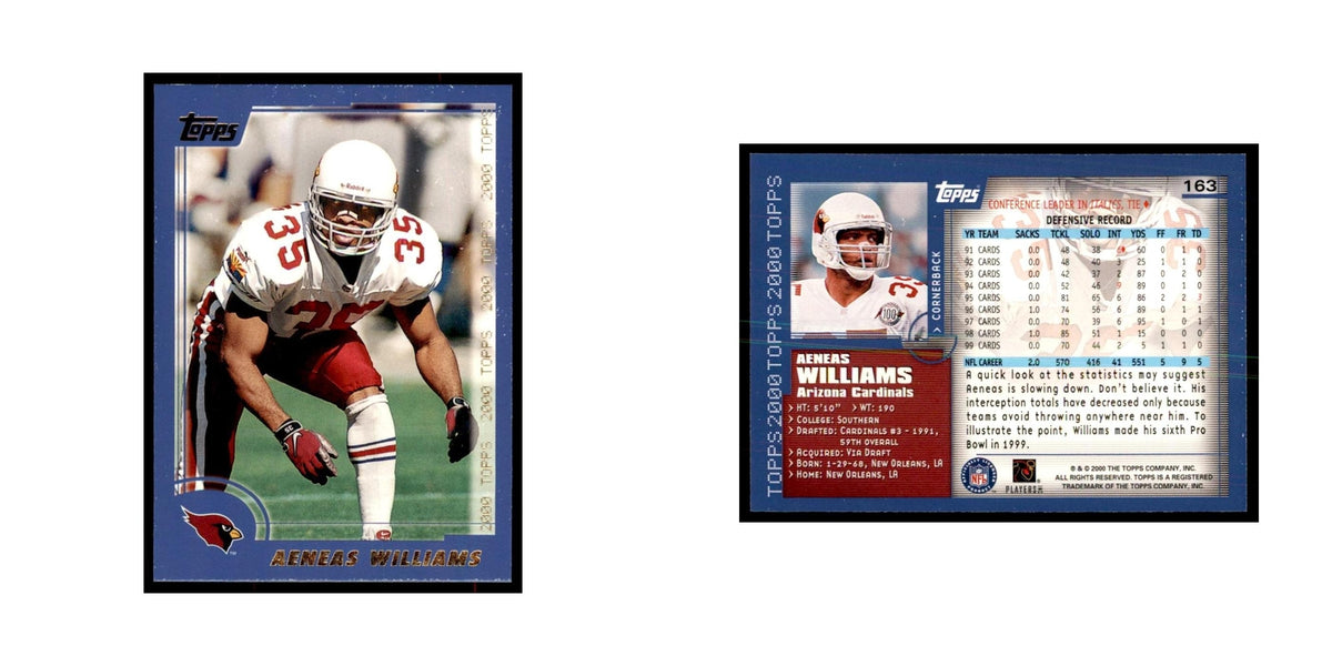 Aeneas Williams 2000 Topps #163 Football Cards Football Card NM