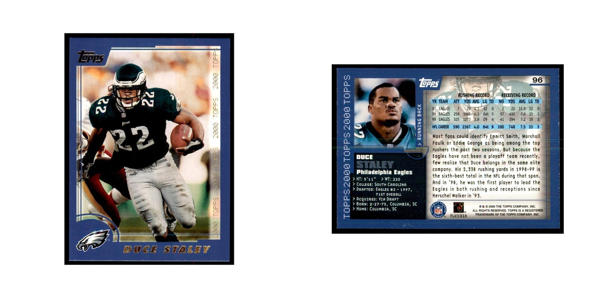 Duce Staley 2000 Topps #96 Football Cards Football Card NM