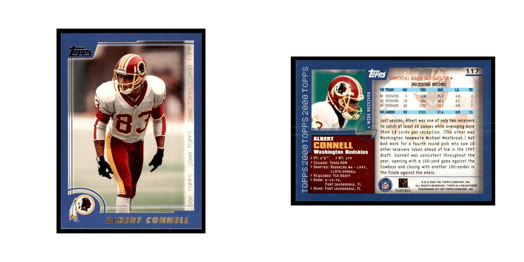 Albert Connell 2000 Topps #117 Football Cards Football Card NM
