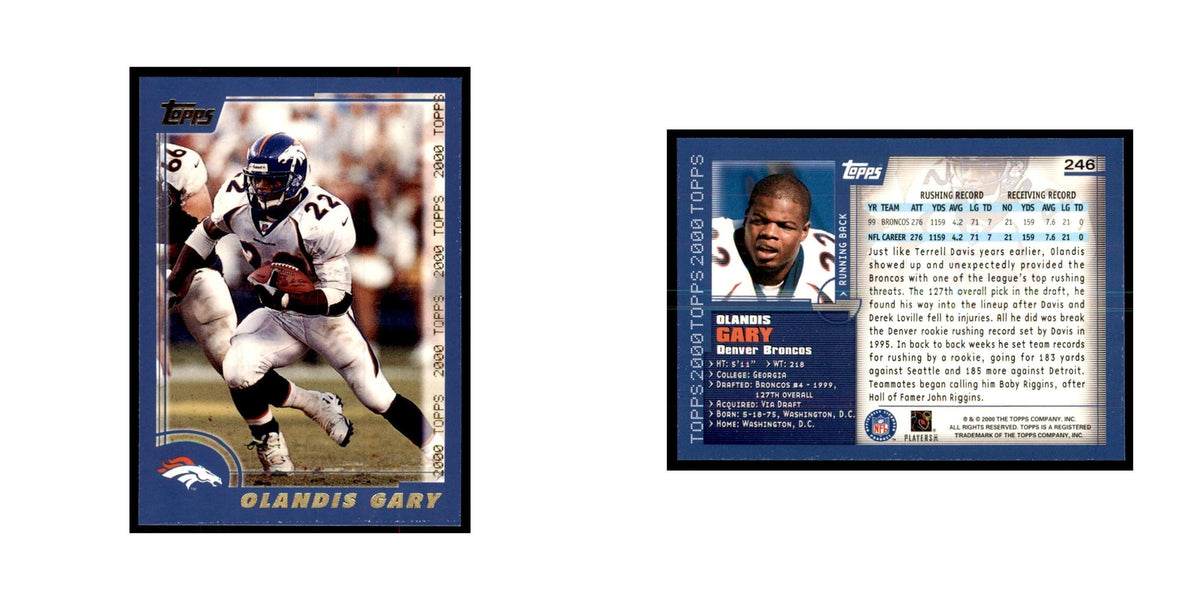 Olandis Gary 2000 Topps #246 Football Cards Football Card NM