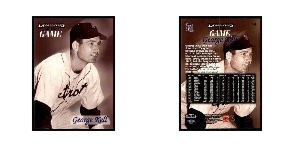 George Kell 1998 Fleer Legends of the Game #14 Baseball Cards Baseball Card NM