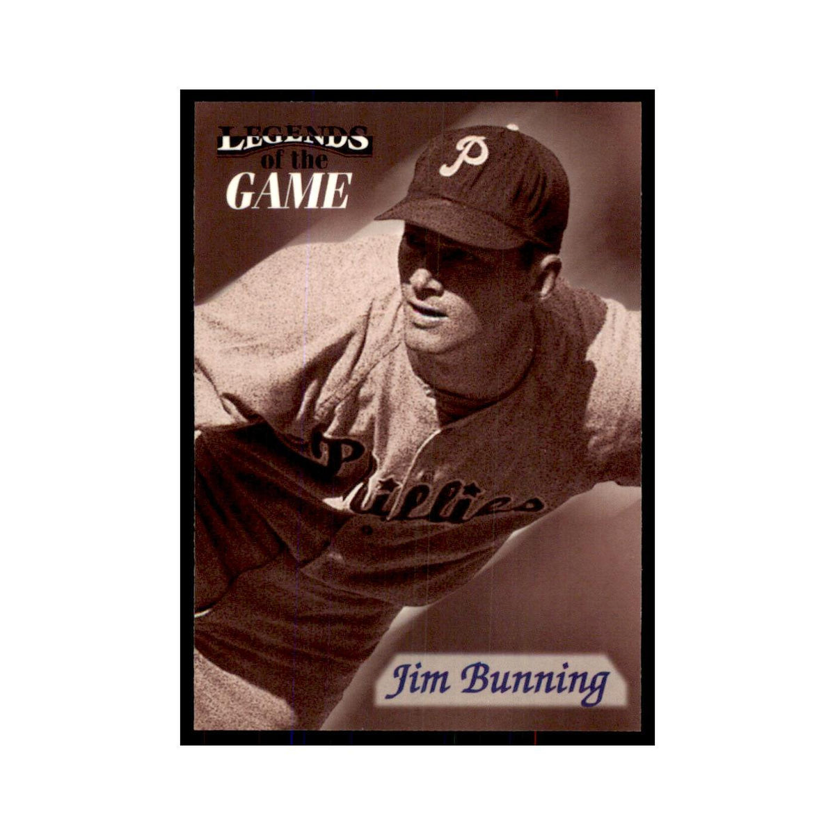 Jim Bunning 1998 Fleer Legends of the Game #7 Baseball Cards Baseball Card NM