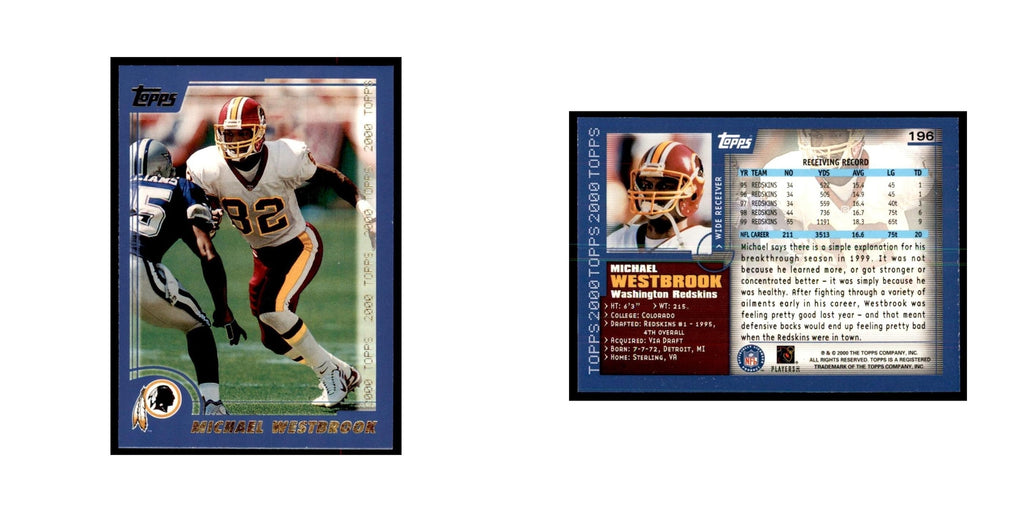 Michael Westbrook 2000 Topps #196 Football Cards Football Card NM