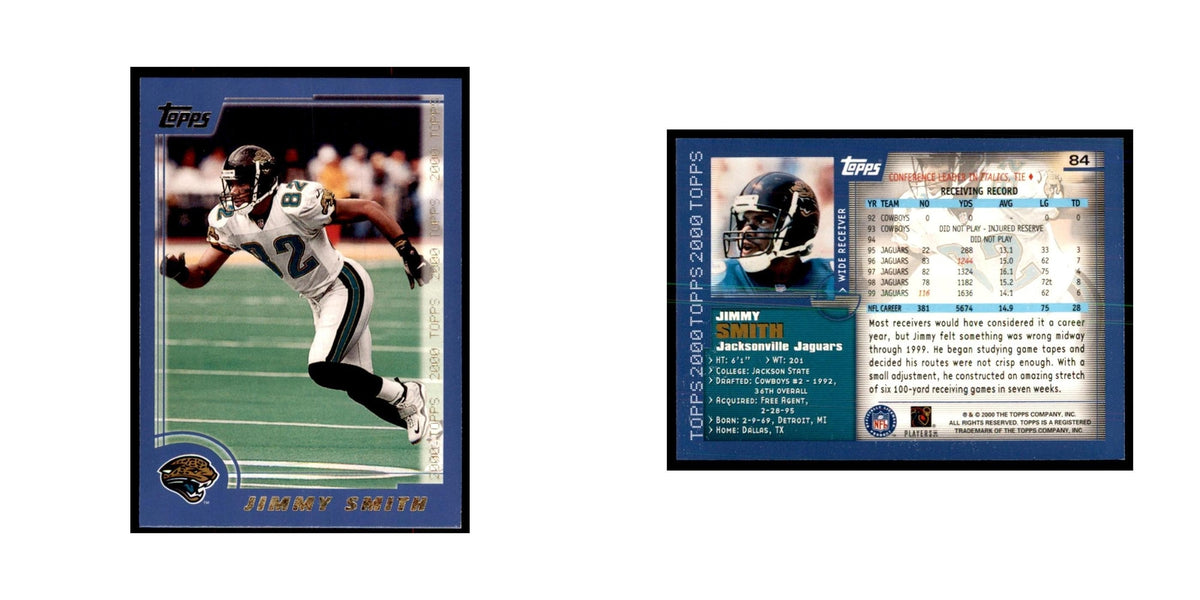 Jimmy Smith 2000 Topps #84 Football Cards Football Card NM