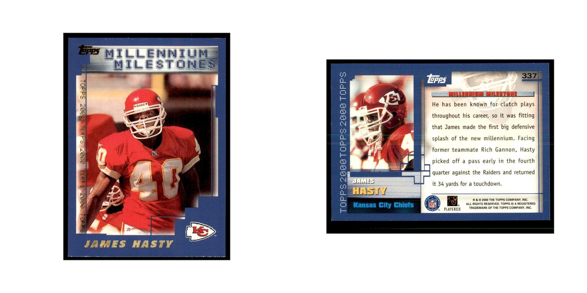 James Hasty 2000 Topps #337 Football Cards Football Card NM