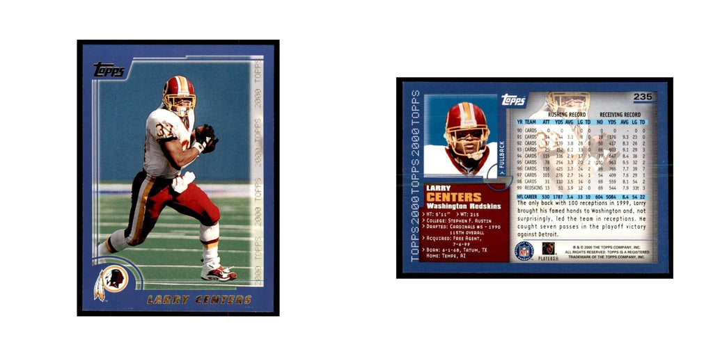 Larry Centers 2000 Topps #235 Football Cards Football Card NM