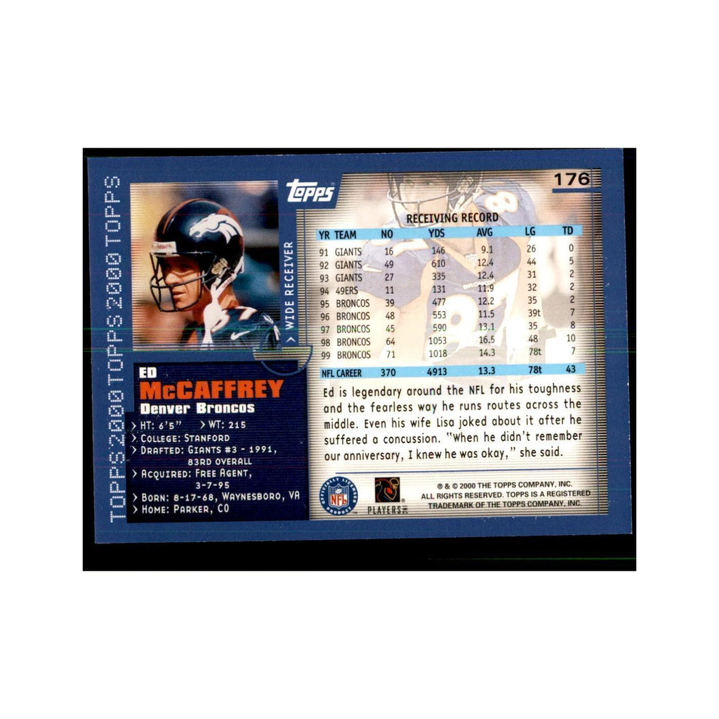 Ed McCaffrey 2000 Topps #176 Football Cards Football Card NM