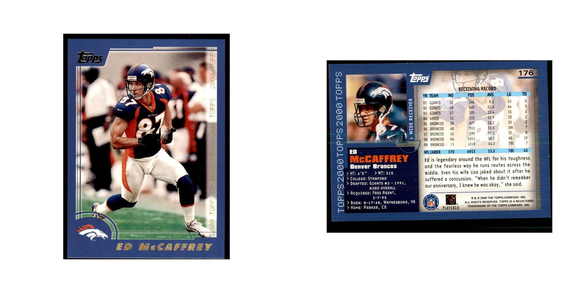Ed McCaffrey 2000 Topps #176 Football Cards Football Card NM