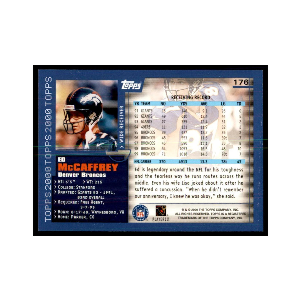 Ed McCaffrey 2000 Topps #176 Football Cards Football Card NM