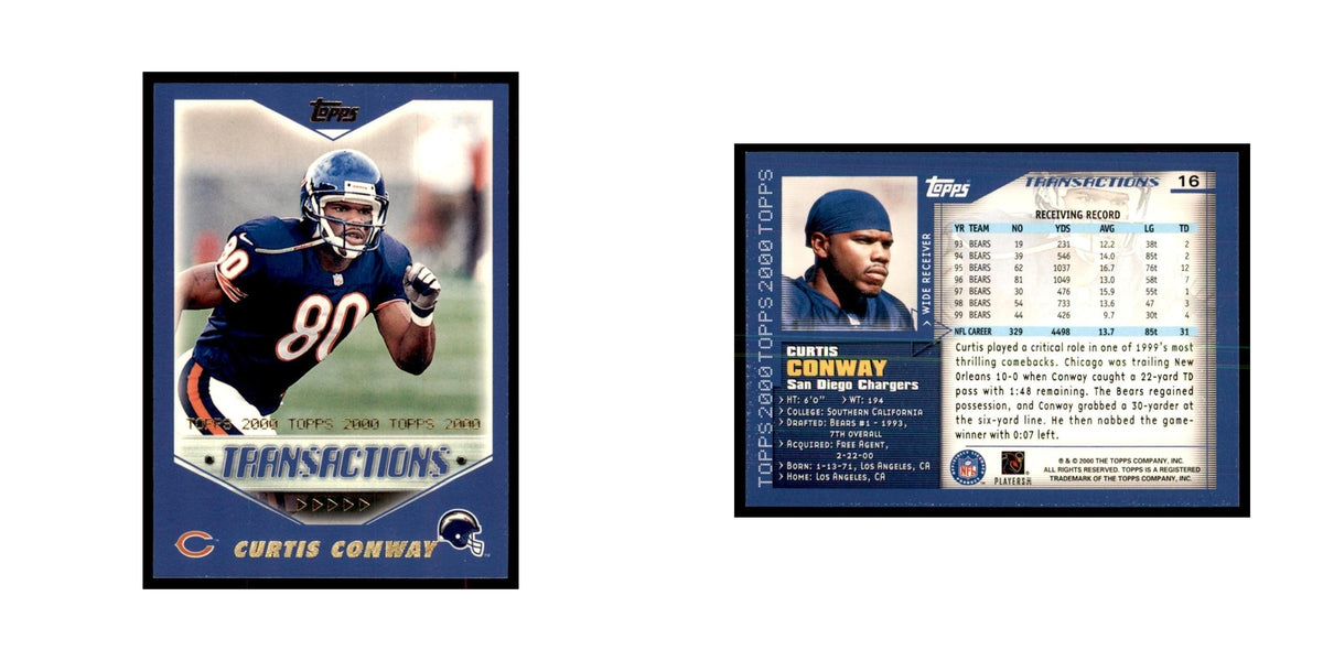 Curtis Conway 2000 Topps #16 Football Cards Football Card NM