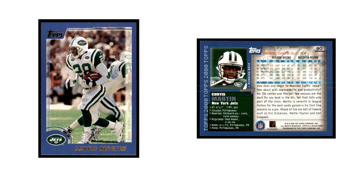 Curtis Martin 2000 Topps #90 Football Cards Football Card NM