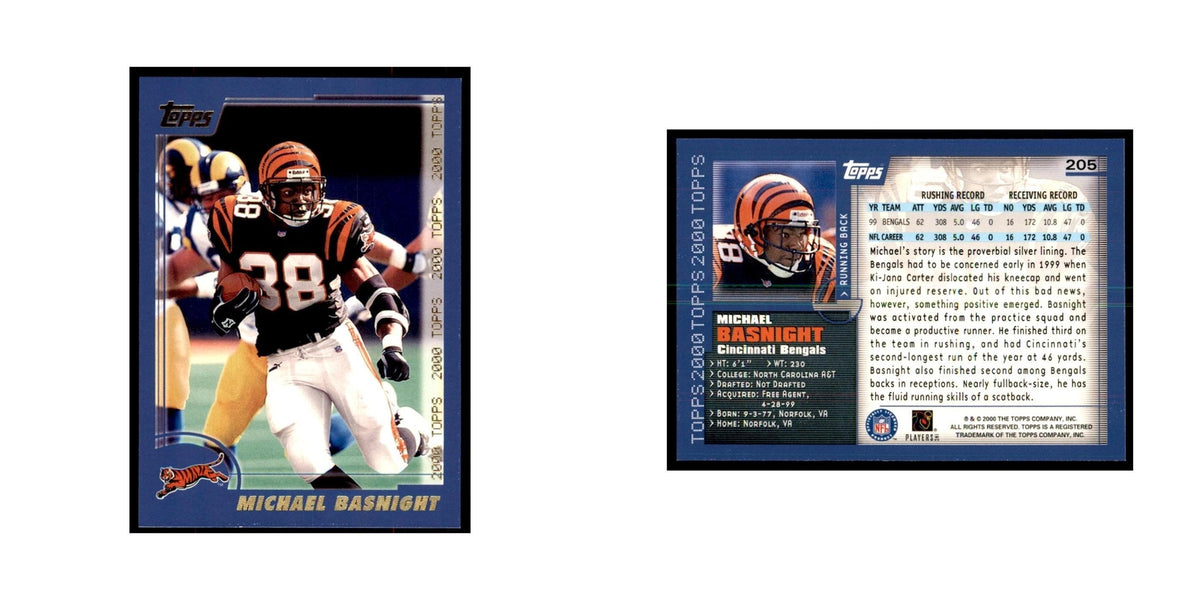 Michael Basnight 2000 Topps #205 Football Cards Football Card NM