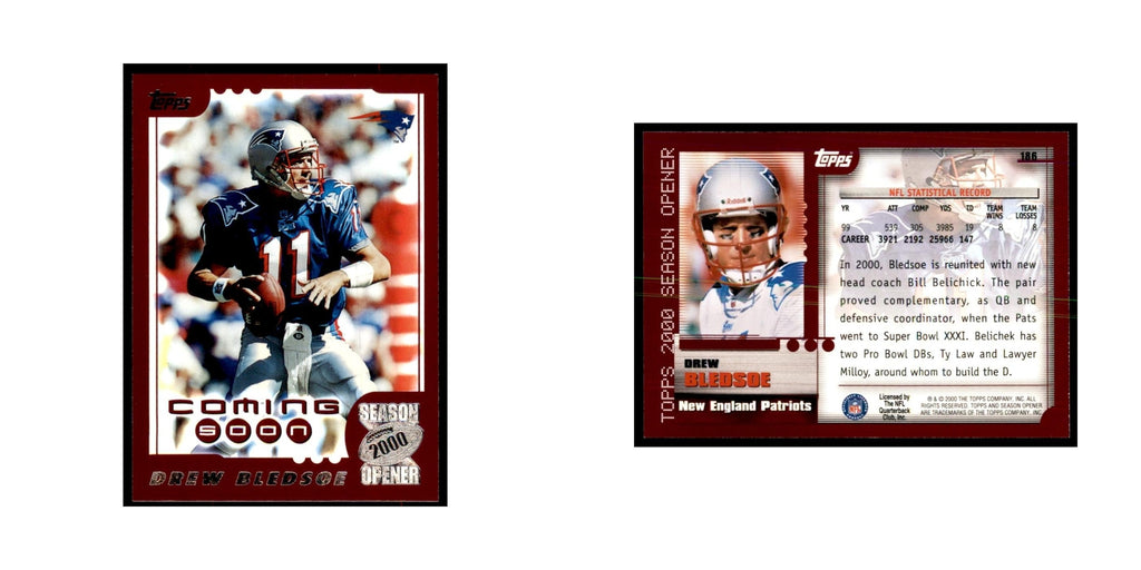 Drew Bledsoe 2000 Topps #186 Football Cards Football Card NM