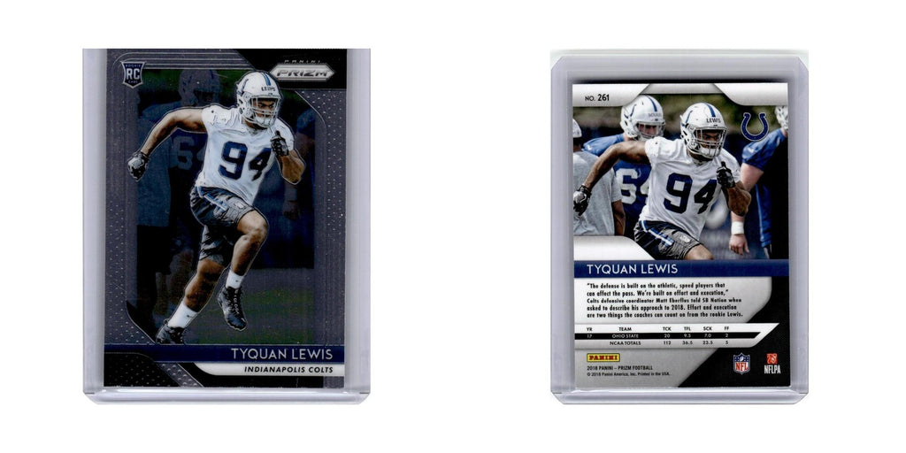 Tyquan Lewis Rookie 2018 Panini Prizm #261 Indianapolis Colts Football Card NM